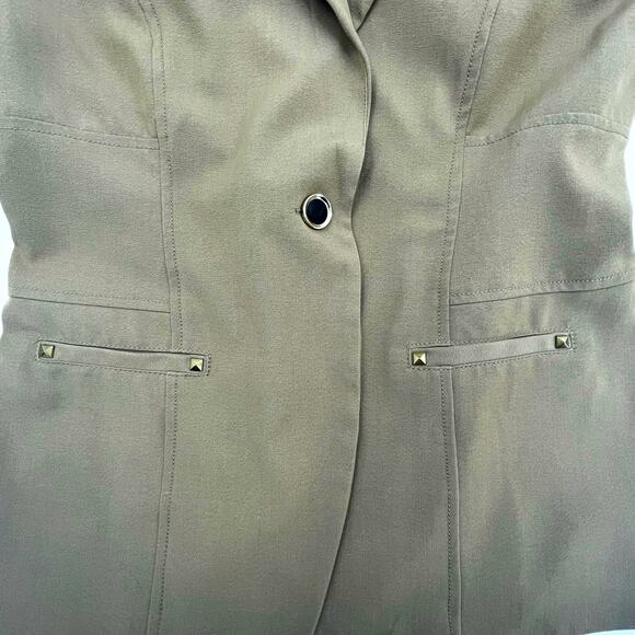 Iman Women's Blazer, Tan With Pink Lining, Size Small - Picture 3 of 9